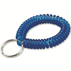 WRIST COIL KEY HOLDER BLUE 5