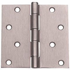 HINGE 4X4 SATIN NICKEL SQ CORNER 2/PK