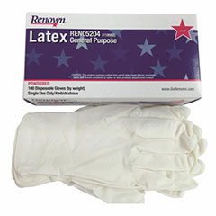 REN GLOVE LATEX SM POWDERED