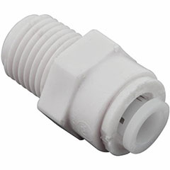 PUSH IN TUBE MALE CONNECTOR 1/4" OD TUBE X 1/4" THREAD