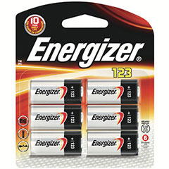 6PK ENRGIZR BATT 3V LITH 123