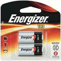 2PK ENRGIZR BATT 3V LITH 123