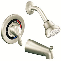 CORNERSTONE TUB & SHOWER TRIM BRUSHED NICKEL 1.75 GPM