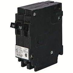 CIRCUIT BREAKR 2-15A 1P 120V