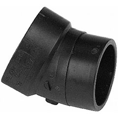 DWV ABS 22.5 DEG STREET FITTING, 4"