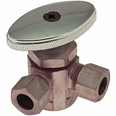 3-WAY STOP VALVE 1/2"IPS X 3