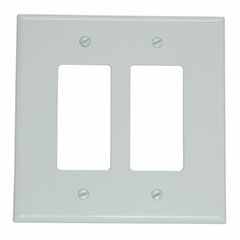 WALLPLATE GFCI JUMBO 2G WHT