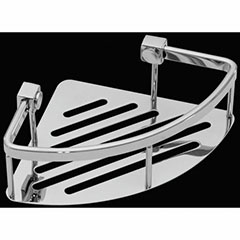 CORNER BASKET 8" POLISHED SS