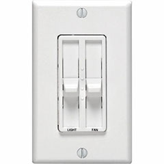 DIMMER SLIDE DUAL 300W 1P WH