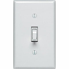 DIMMER TOGGLE 600W 1P WHT