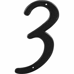 BLACK NUMBER "3" 4" 2PK