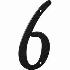 BLACK NUMBER "6" 4" 2PK