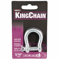 ANCHOR SHACKLE, ZINC, 5/16"