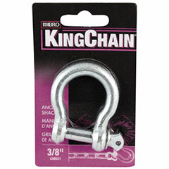 ANCHOR SHACKLE, ZINC, 3/8"