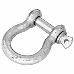 ANCHOR SHACKLE, ZINC, 1/2"