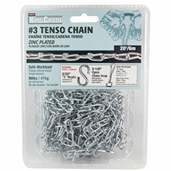 TENSO CHAIN, ZINC, #3X20'