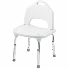 TOOL FREE SHOWER CHAIR WHITE