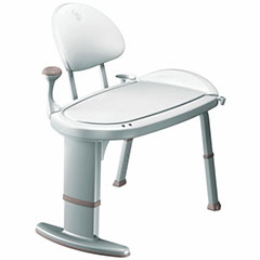 MOEN TRANSFER BENCH, WHITE