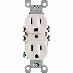 RECEPTACLE DUPLEX 2P 15A ALM