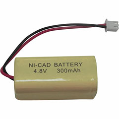 BATTERY NI-CAD 4.8V 300MAH