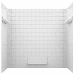 TUB WALL KIT, 32"DX60"W WHT