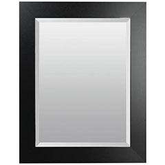 BVL MIRROR SATIN BLK 24X30"