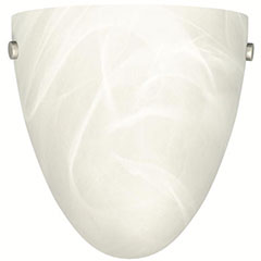 WALL SCONCE 8" ALABASTER