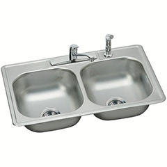 DOUBLE BOWL KITCHEN SINK KIT