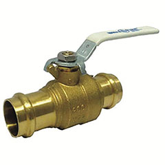 PRESS BALL VALVE 3/4", LF