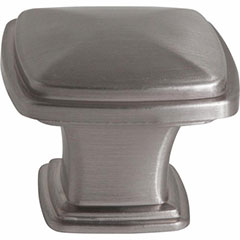 CAB KNOB, 1-1/4 IN., SN, 5PK