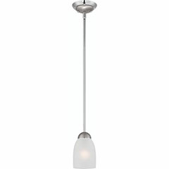 PENDANT 1 LIGHT 5.25" CHROME