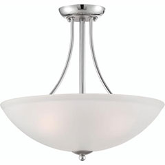 PENDANT 3 LIGHT 18" CHROME