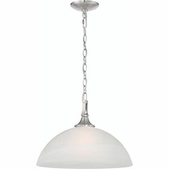 PENDANT 1 LIGHT 16" BN