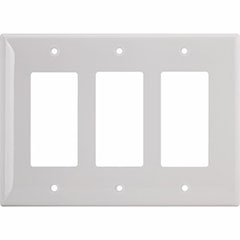 DECORA SWITCH 3-GANG PLATE W