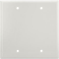 WALLPLATE BLNK 2G WHT