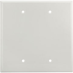 WALLPLATE BLNK 2G MID WHT