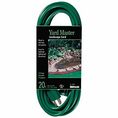 YARDMASTER EXT CORD 20FT GRN