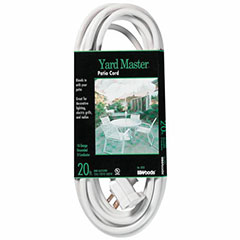 YARDMASTER EXT CORD 20FT WHT