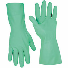 GREEN NITRILE GLOVE L