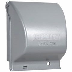 2 GANG IN-USE COVER GRAY