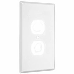 SINGLE DUPLEX WALL PLATE