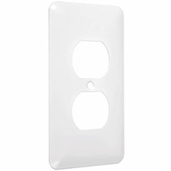 SINGLE DUPLEX WALL PLATE