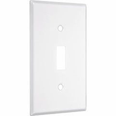 WALLPLATE SINGLE TOGGLE WH