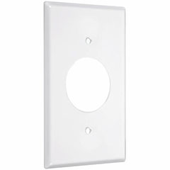 WALLPLATE SINGLE RECEPT WH