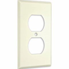 WALLPLATE DUPLEX RECEPT IV