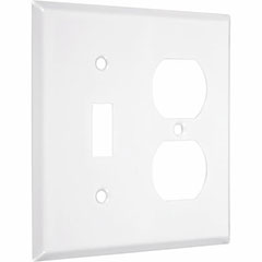 WALLPLATE DUPLEX/TOGGLE WH