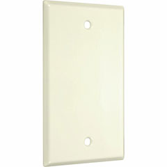 WALLPLATE SINGLE BLANK IVORY