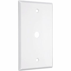 WALLPLATE CABLE/TV WHITE