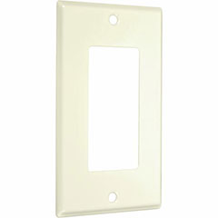 WALLPLATE SINGLE DECOR IVORY