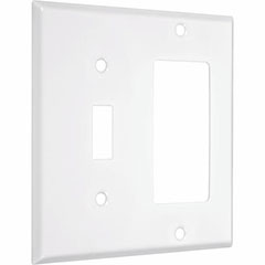 WALLPLATE DECOR/TOGGLE WHITE